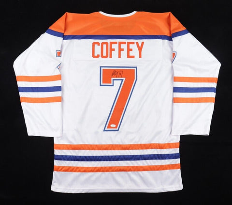 Paul Coffey Signed Edmonton Oilers Jersey (JSA COA) 4x Stanley Cup Champion