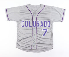 Brendan Rodgers Signed Colorado Rockies Jersey (Beckett) Gold Glove 2nd Baseman