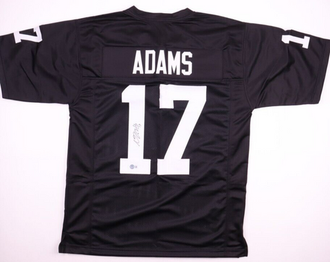 Davante Adams Signed Las Vegas Raiders Jersey (Beckett) 5xPro Bowl Wide Receiver