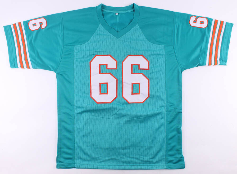 Larry Little Signed Miami Dolphins Stat Jersey Inscribed "HOF 93" (JSA COA)