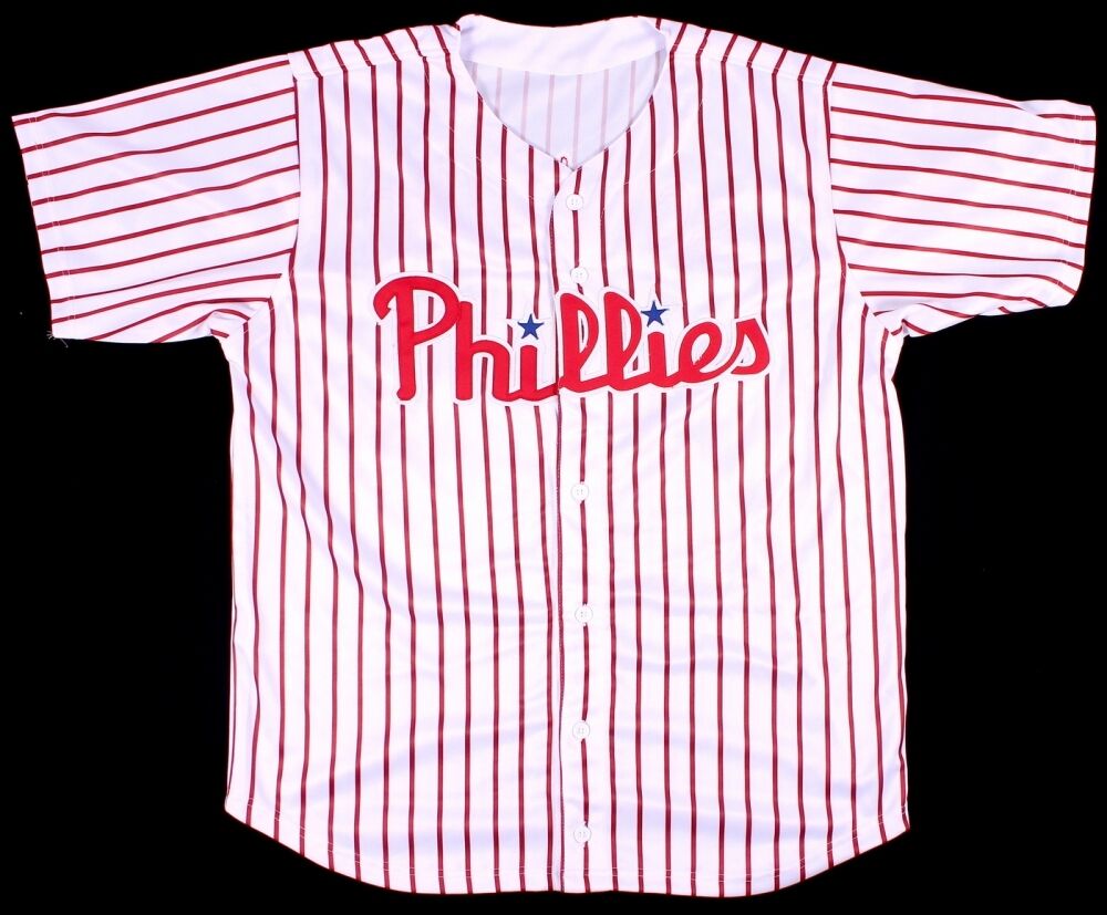 Curt Schilling Signed Philadelphia Phillies Pinstriped Jersey (JSA COA)