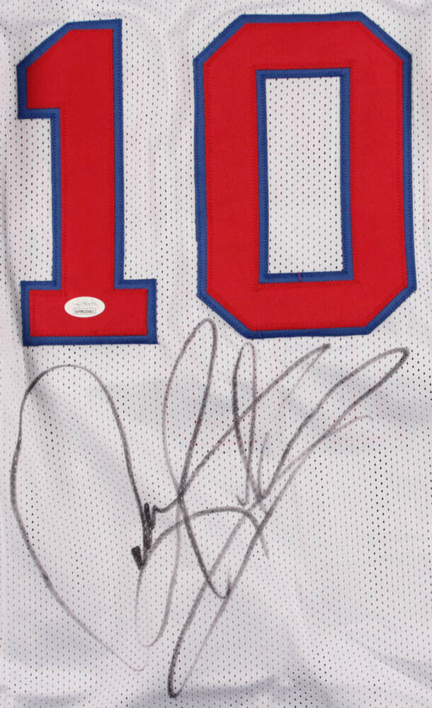 Dennis Rodman Signed Detroit Pistons White Jersey (JSA COA) 5xNBA Champ The Worm