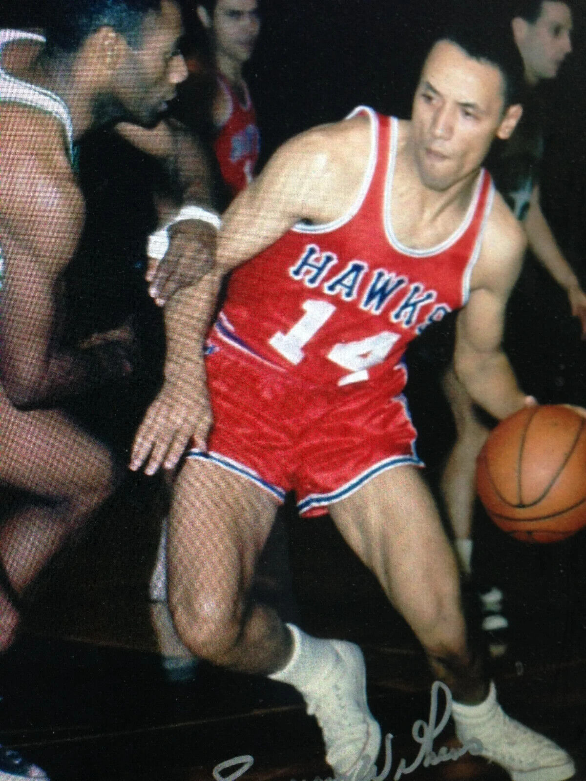 Lenny Wilkens Signed Hawks Jersey (JSA COA) St. Louis Point Guard 1960–1968