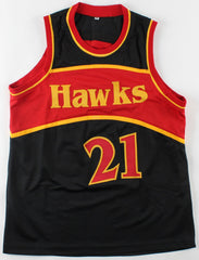 Dominique Wilkins Signed Atlanta Hawks Jersey (Tristar Holo) Hall of Fame 2007