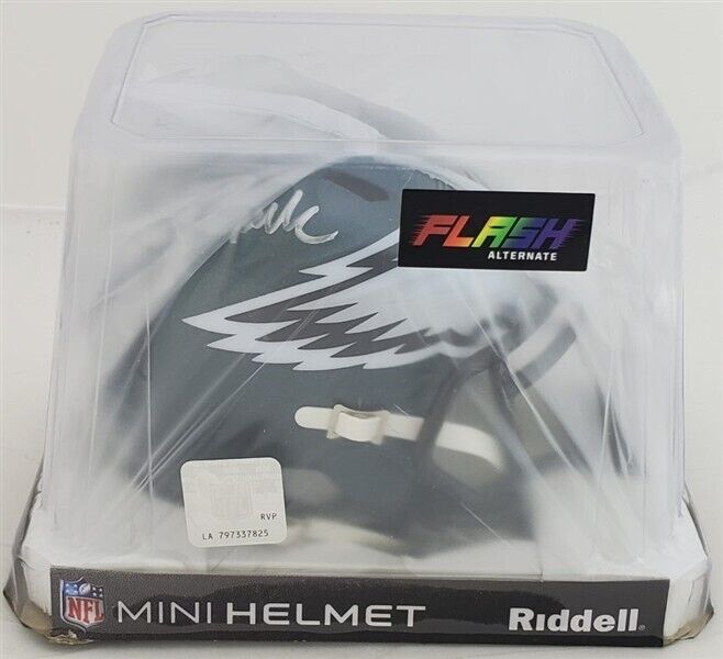 Vince Papale Signed Philadelphia Eagles Flash Alternate Mini Helmet (JSA COA)