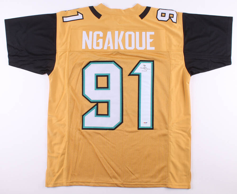 Yannick Ngakoue Signed Jaguars Jersey (PSA COA) Jacksonville 2016 3rd Round Pck