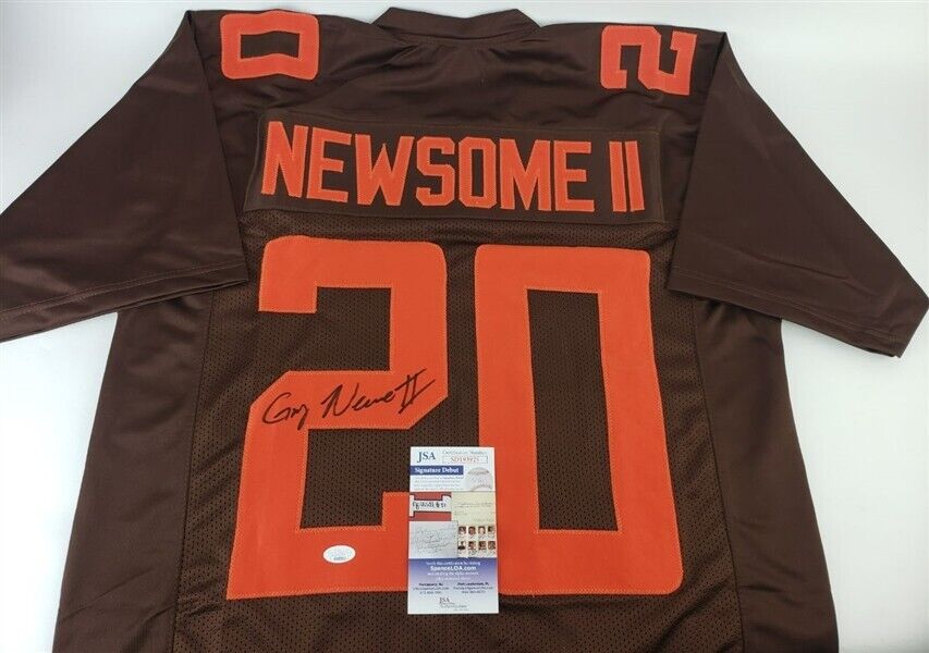 Greg Newsome Signed Cleveland Browns Color Rush Jersey (JSA COA) 2021 1st Rnd Pk