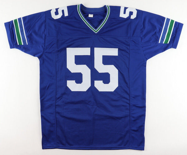 : Brian Bosworth Jersey #55 Seattle Custom Stitched Blue/White  Football Various Sizes New No Brand/Logos Sizes S-3XL (Small, White) :  Sports & Outdoors