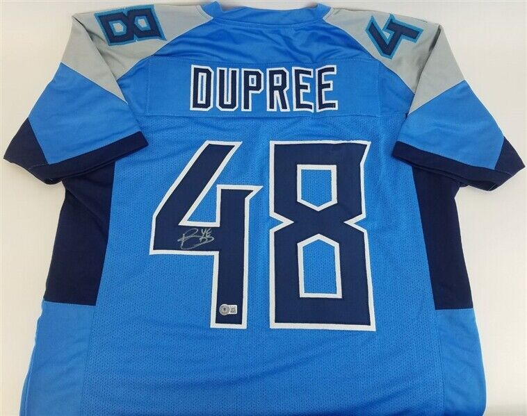 Bud Dupree Signed Tennessee Titans Jersey (Beckett Holo) 1st Round Pick 2015 LB