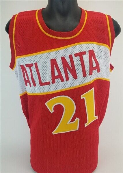 Dominique Wilkins Signed Atlanta Hawks Jersey (JSA COA) 9xNBA All Star 1986–1994