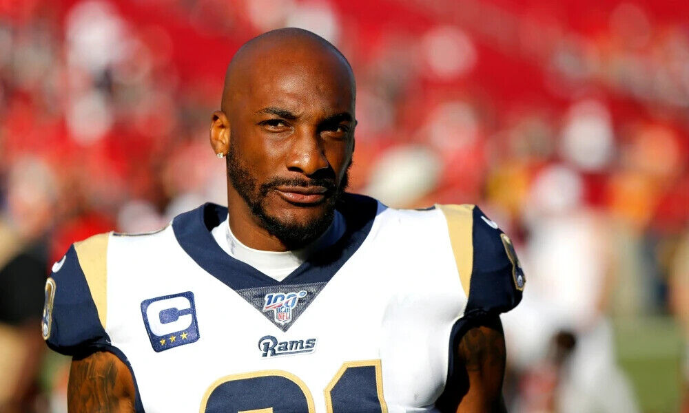 Aqib Talib Signed Los Angeles Rams Blue Jersey (JSA) 4×Pro Bowl (2013–2016) D.B.