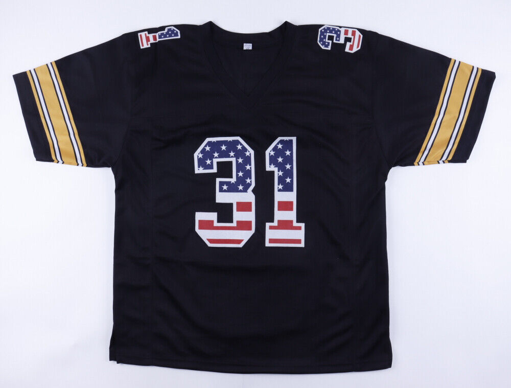 Donnie Shell Signed Pittsburgh Steelers Stat Jersey Inscribed "HOF 20" (JSA COA)