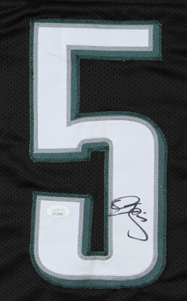 Donovan McNabb Signed Philadelphia Eagles Black Jersey (JSA COA) 6 X Pro Bowl QB