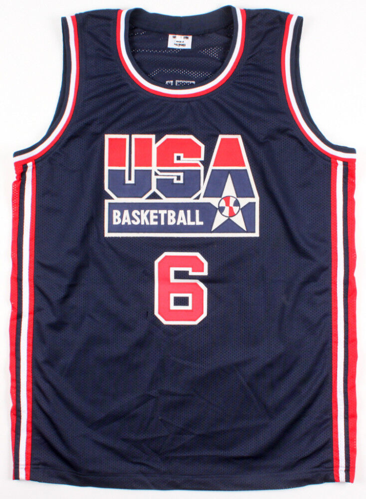 Derrick Coleman Signed Team USA Jersey (JSA COA) NBA Rookie of the Year (1991)