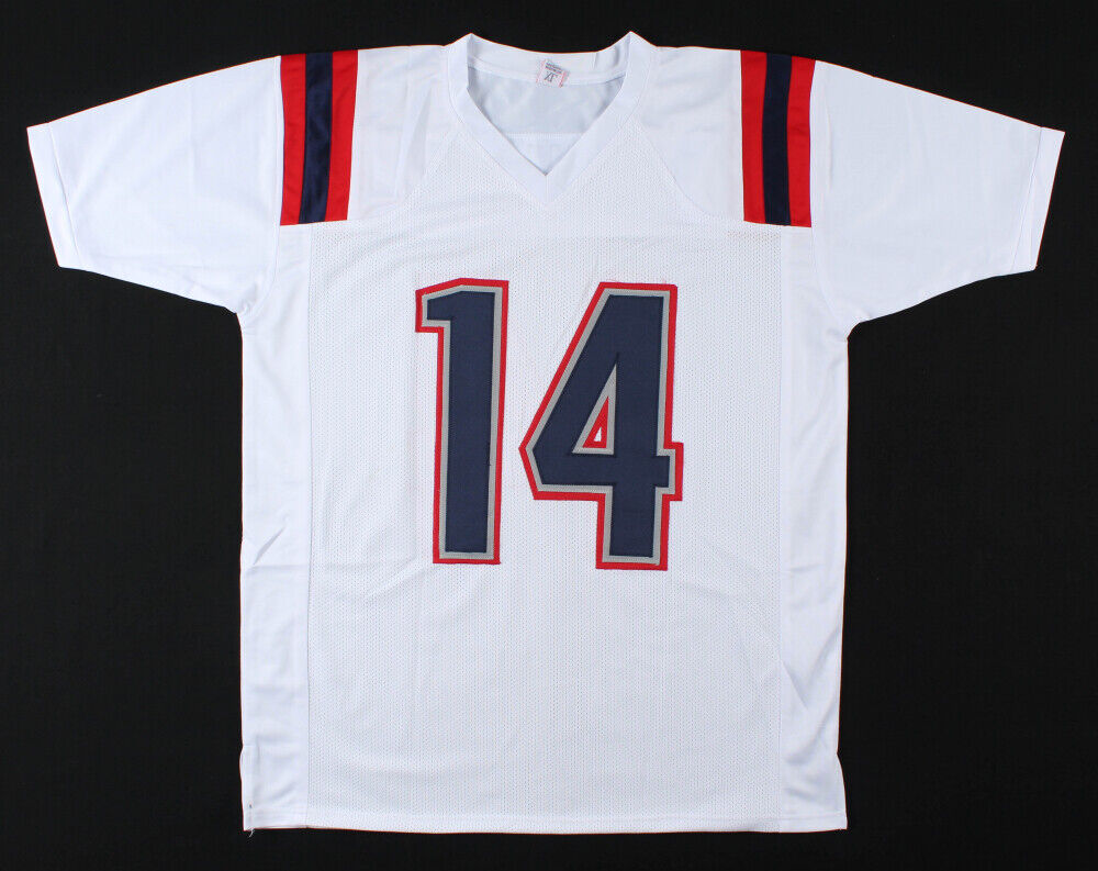 Mohamed Sanu Signed Patriots White Jersey (JSA COA) New England All Pro W.R