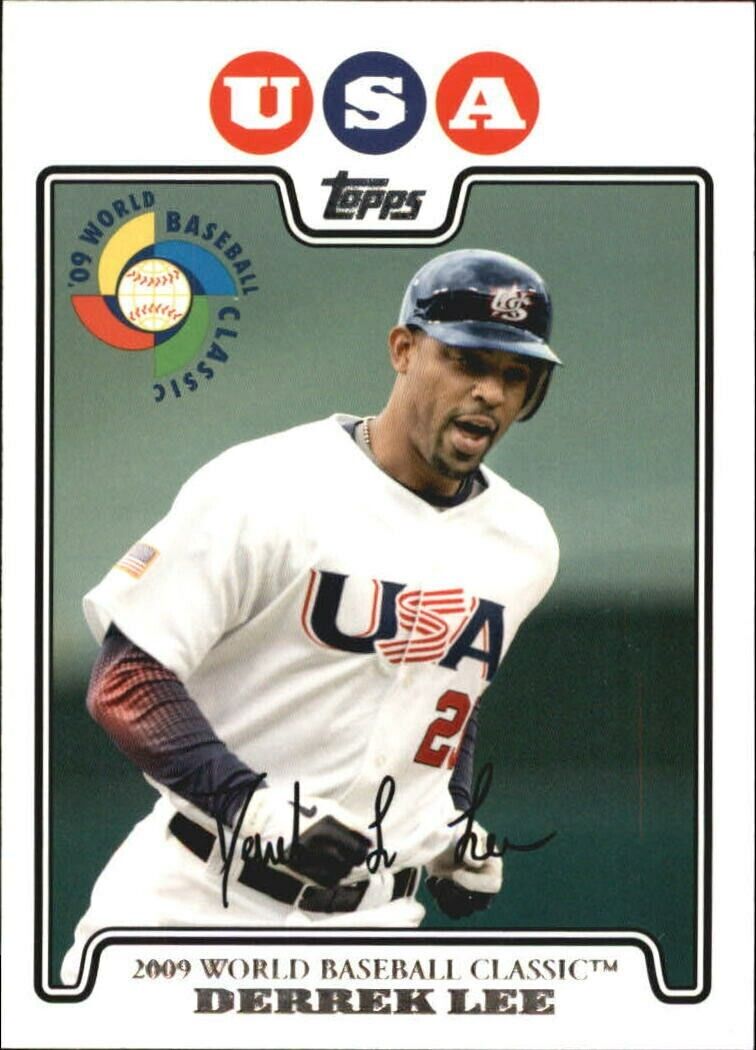 Derrek Lee Signed Team USA Custom Style Jersey (JSA Holo) Cubs 1st Baseman