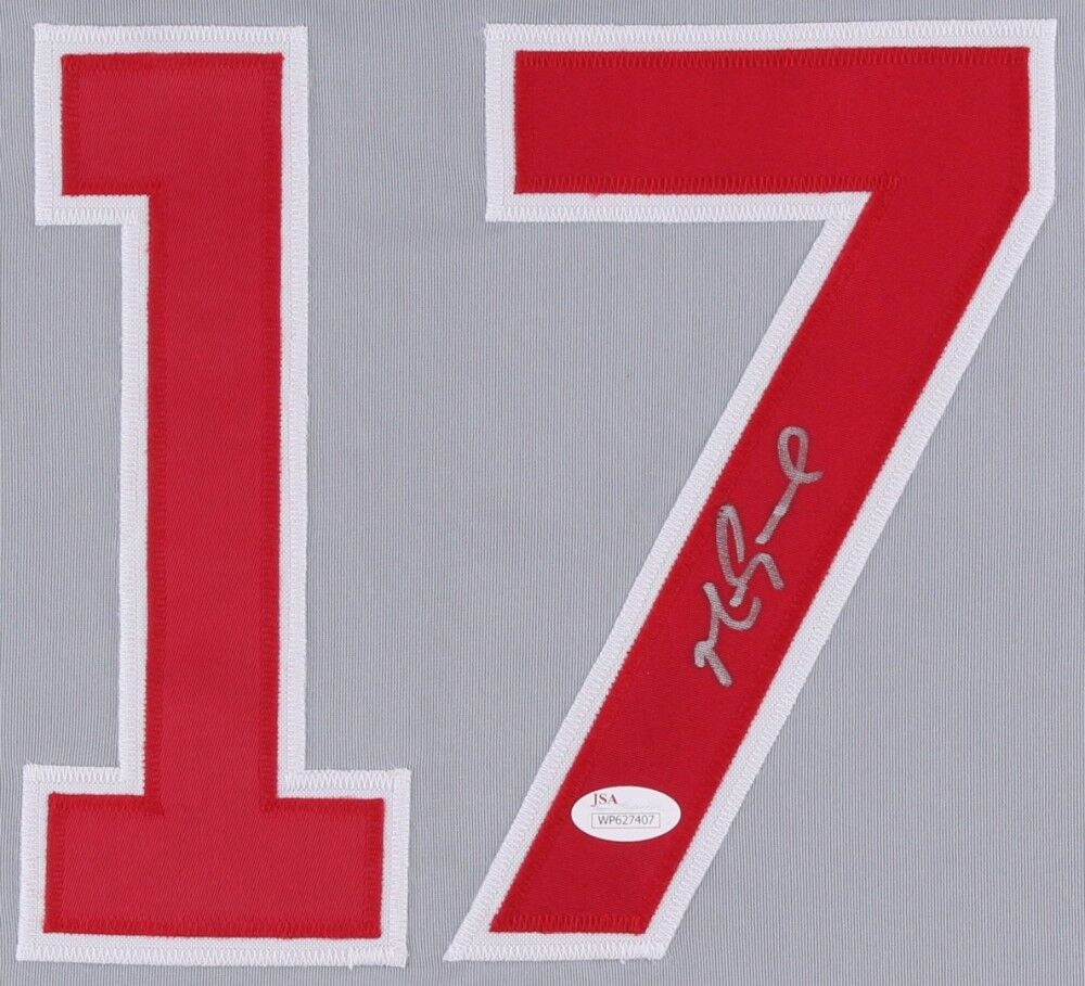 Mark Grace Signed Gray Road Cubs Jersey (JSA COA) 16xGold Glove / 3x All Star 1B