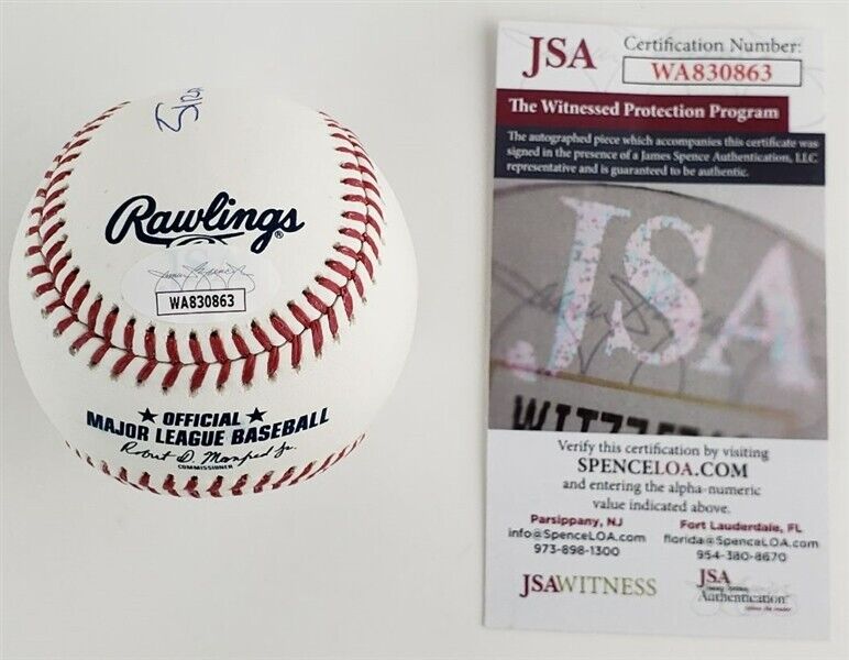 Darryl Strawberry New York Mets 2xInscribed & Signed OML Baseball (JSA COA)