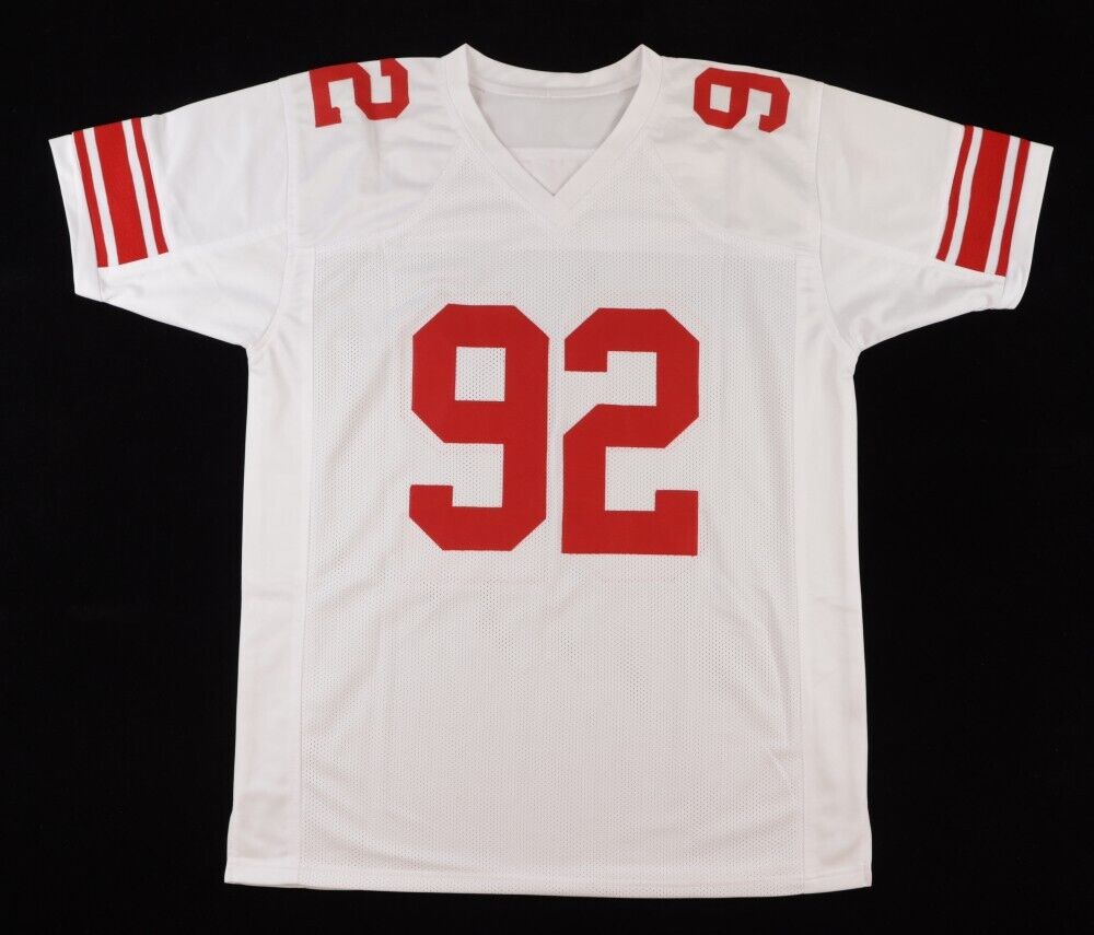 Michael Strahan New York Giants Signed Jersey (Beckett COA) 7×All Pro Def. End