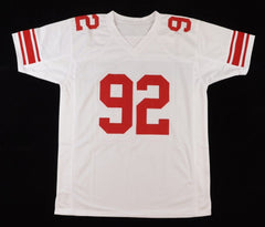 Michael Strahan New York Giants Signed Jersey (Beckett COA) 7×All Pro Def. End