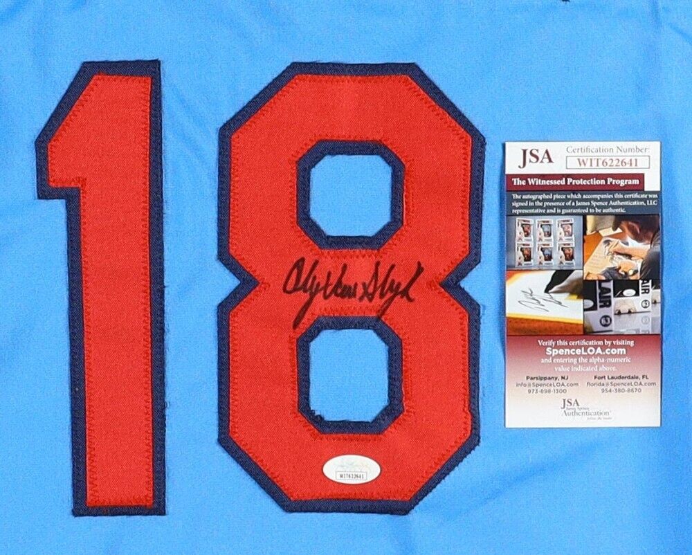 Andy Van Slyke Signed St. Louis Cardinals Throwback Jersey (JSA COA) 3×All-Star