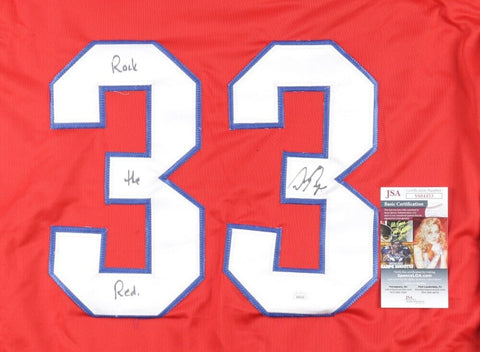 Don Beaupre Signed Washington Capitals Jersey Inscribed "Rock the Red" (JSA COA)