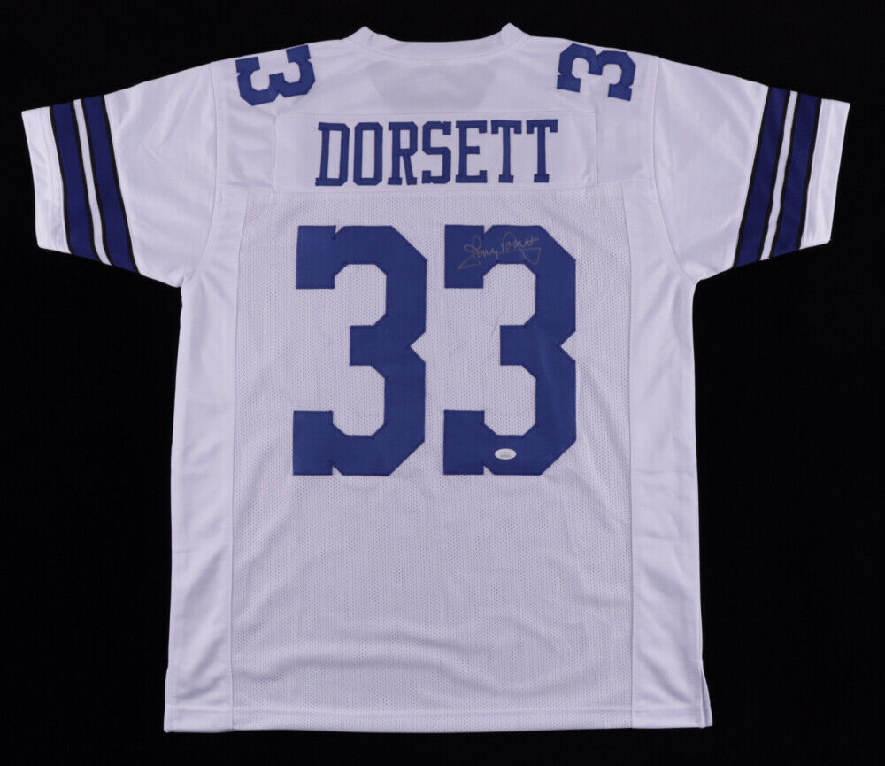 Tony Dorsett Signed Dallas Cowboys Jersey (JSA COA) 4×Pro Bowl Running Back HOF