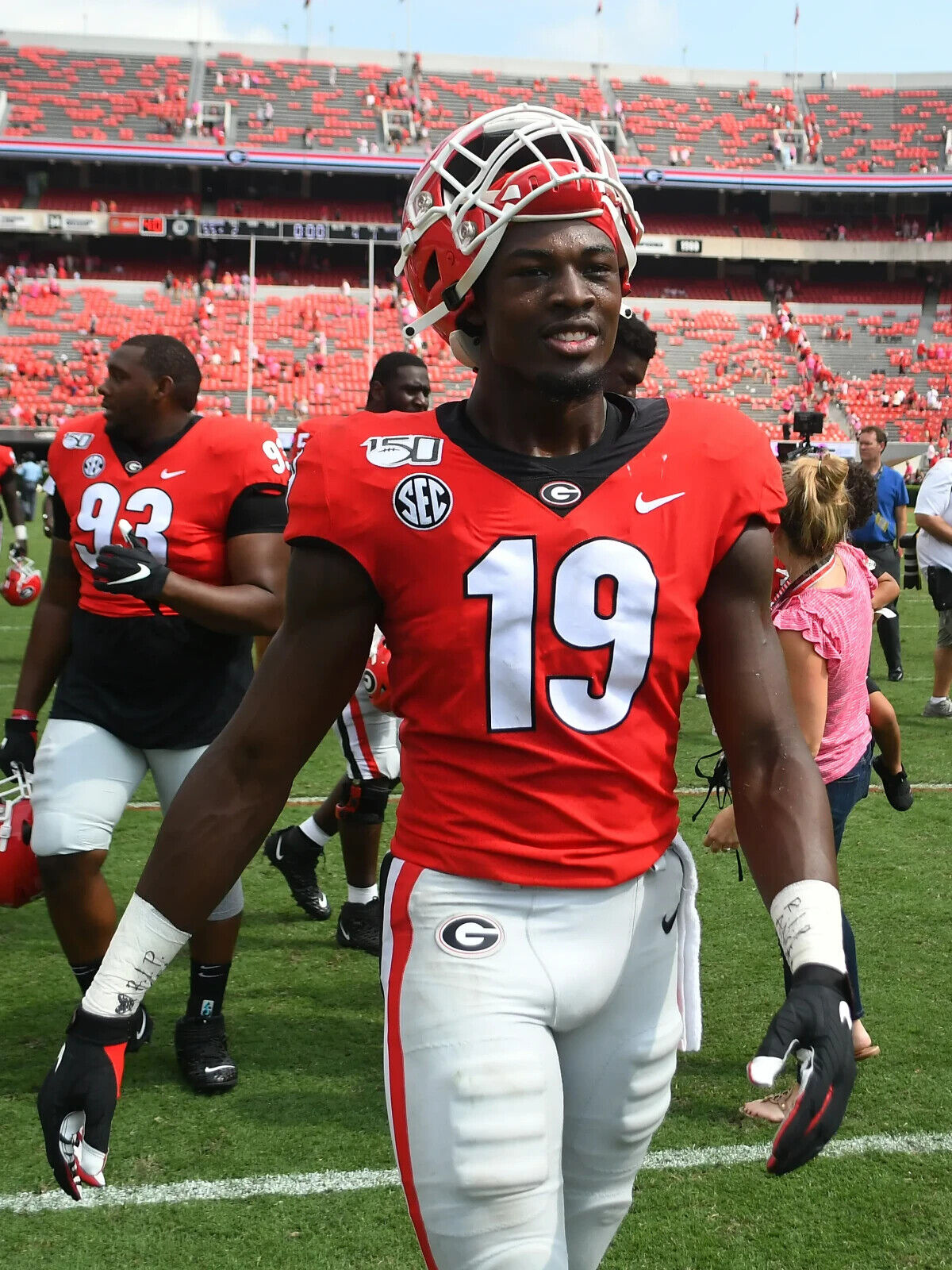 Adam Anderson Signed Georgia Bulldogs Jersey (Radtke Holo) Univ GA LB 2018-2021