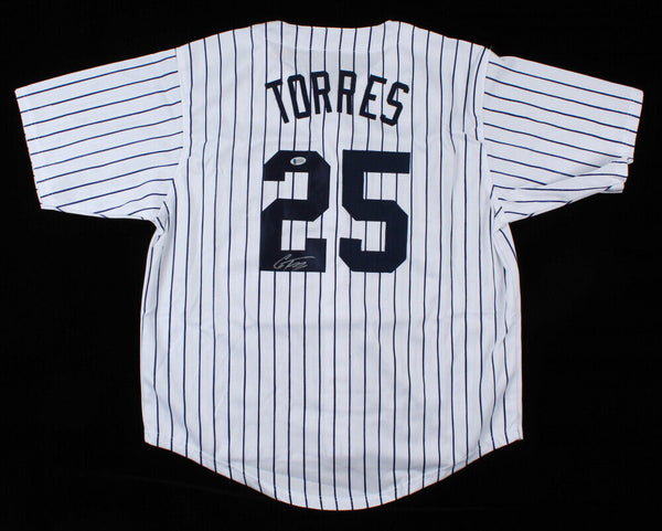 Gleyber Torres Autographed New York Custom Gray Baseball Jersey - BAS COA