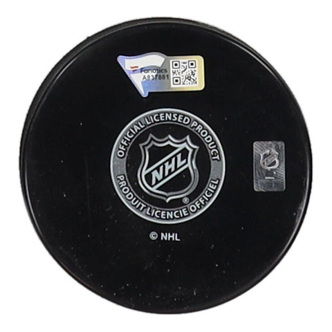 Willie O'Ree Signed Boston Bruins NHL Logo Puck Inscribed "HOF 2018 (Fanatics)
