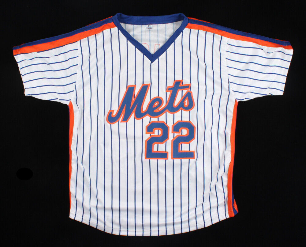 Ray Knight Signed New York Met Jersey (Steiner) Scored Winning Run 1986 Game 6