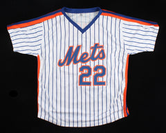 Ray Knight Signed New York Met Jersey (Steiner) Scored Winning Run 1986 Game 6