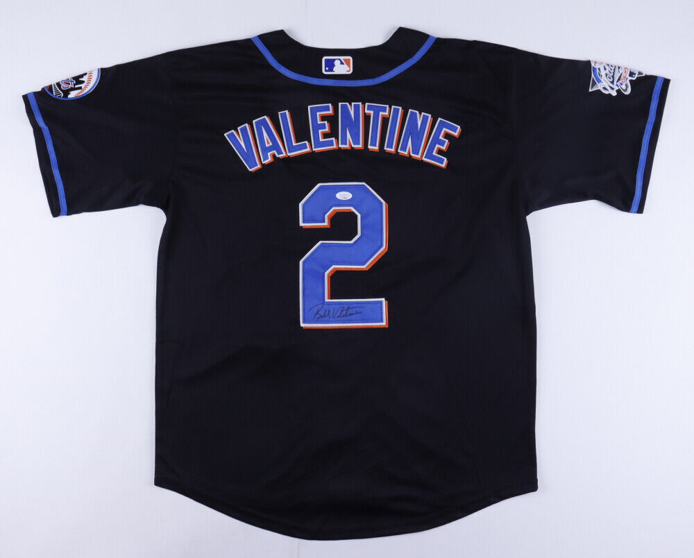 Bobby Valentine Twice Signed Mets Jersey (JSA COA) New York Manager 1996–2002