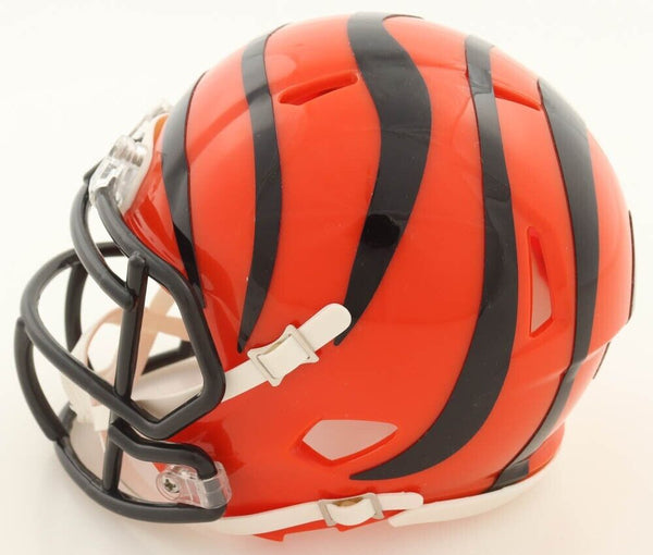 Anthony Munoz Signed Cincinnati Bengals Salute to Service Riddell Speed  Mini Helmet