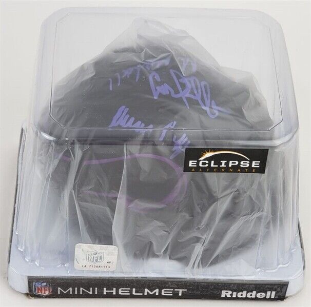 Purple People Eaters Signed Vikings Mini Helmet / Signed by all 4 Eller, Page +