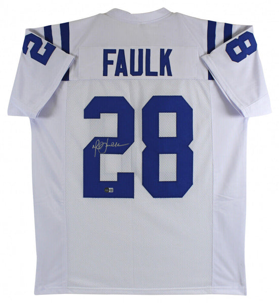 Marshall Faulk Autographed St. Louis Rams Custom Jersey