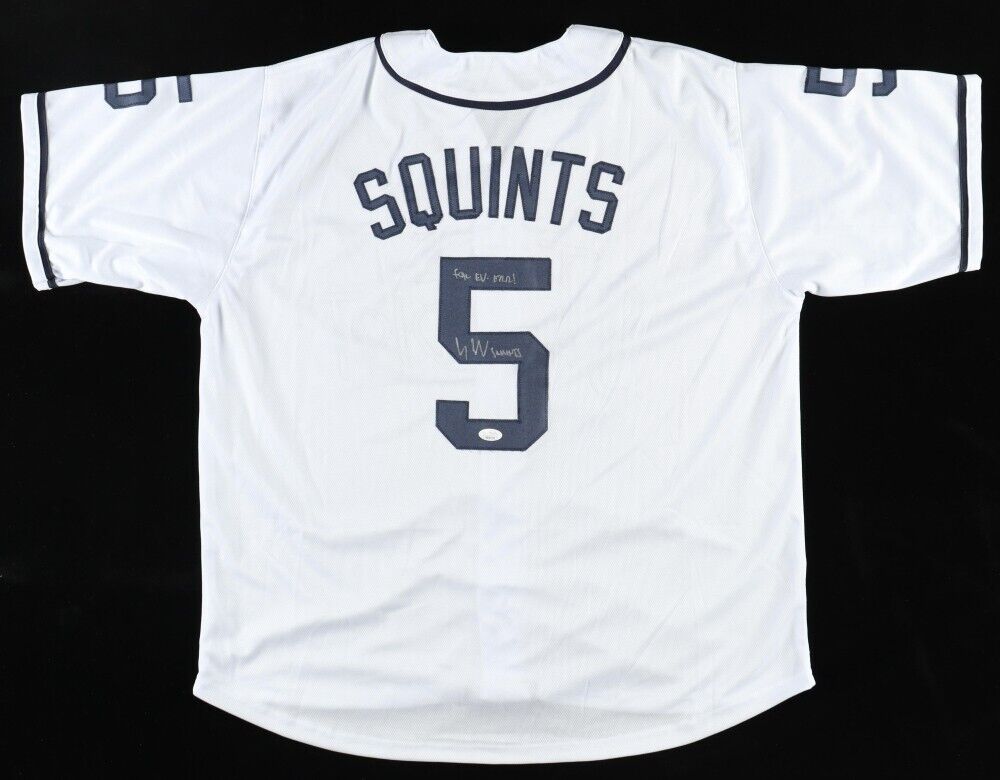 Chauncey Leopardi Signed Jersey / The Sandlot / "Squints" & "FOR EV-ERR! JSA COA