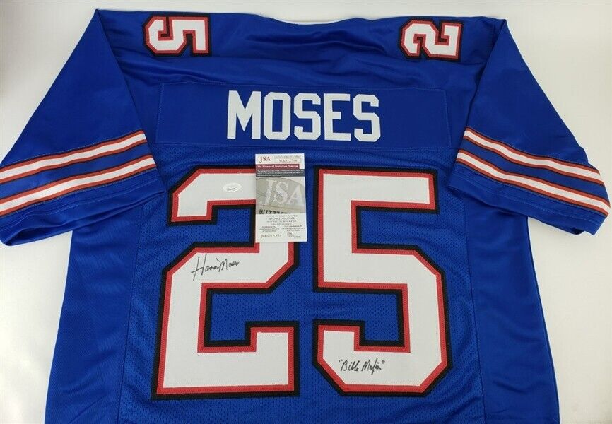 Haven Moses Signed Buffalo Bills Jersey (JSA COA) 1973 Pro Bowl Wide Receiver