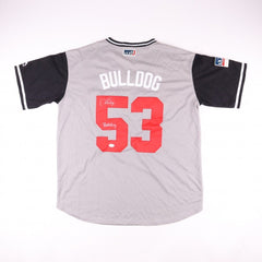 Hector Santiago Signed Chicago White Sox Throwback Jersey Inscribd Bulldog (JSA)