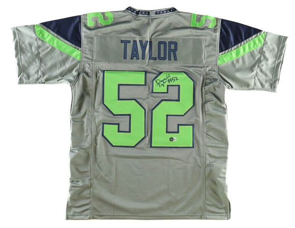 Darrell Taylor Signed Seattle Seahawks Jersey (Beckett) 2020 2nd Rnd P –