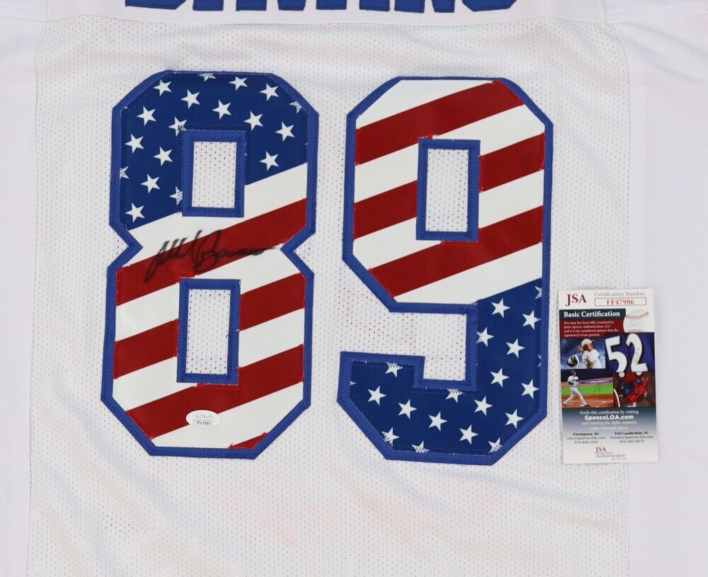 Mark Bavaro Signed New York Giants Jersey (JSA COA) 2xPro Bowl Tight End