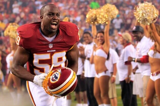 London Fletcher Signed Washington Redskins Jersey (Beckett) Super Bowl XXXIV L.B
