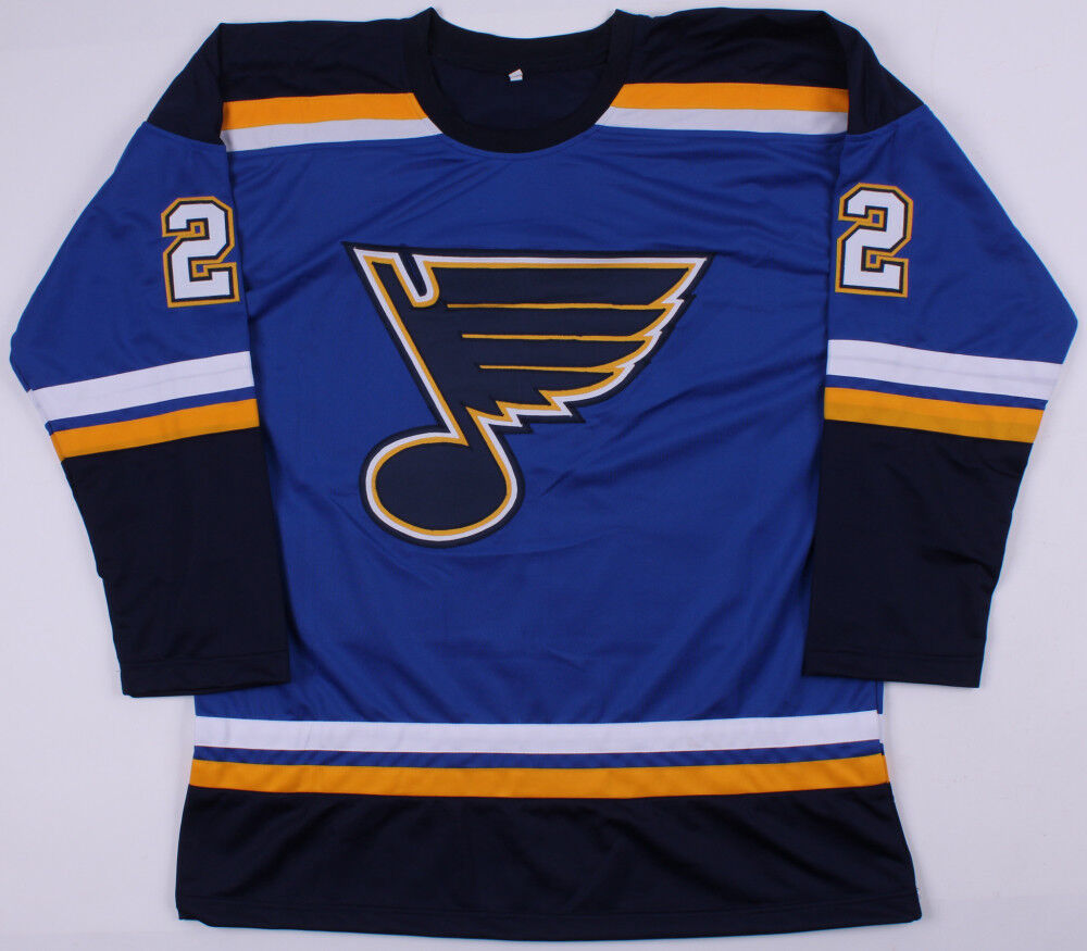 Chris Thorburn Signed Blues Jersey (Beckett COA) 50th Overall pick 2001 Draft