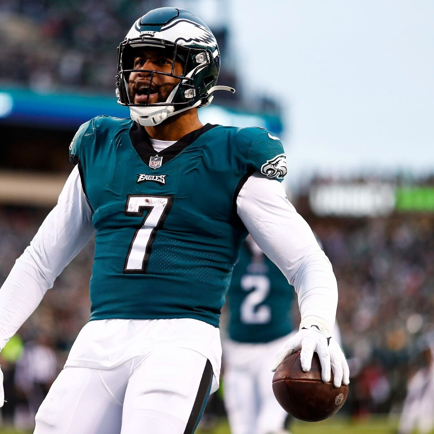 Haason Reddick Signed Philadelphia Eagles Full-Size Helmet (Beckett) Pro Bowl LB