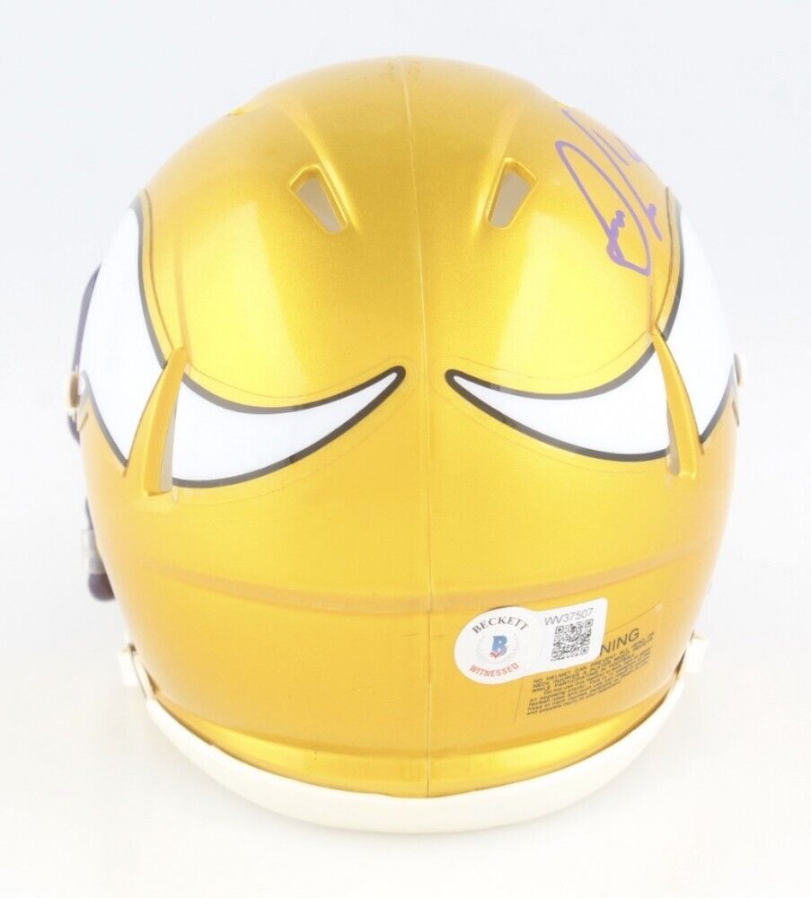 Dalvin Cook Signed Minnesota Vikings Mini-Helmet (Beckett) 4xPro Bowl Running Bk
