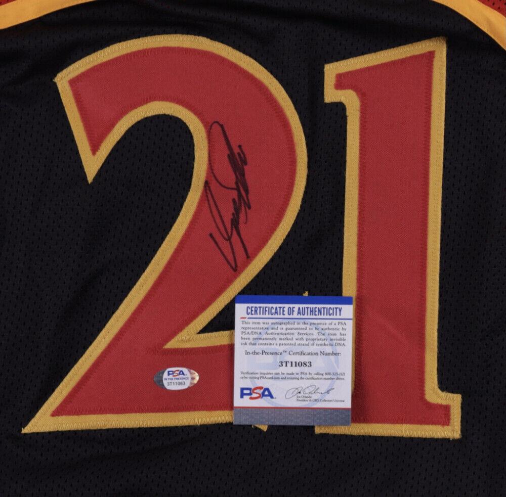 Dominique Wilkins Signed Atlanta Hawks Jersey (PSA COA) 9xNBA All Star Forward
