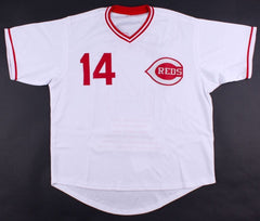 Pete Rose Signed Reds Career Highlight Stat Jersey Inscribed "4256" (JSA COA)