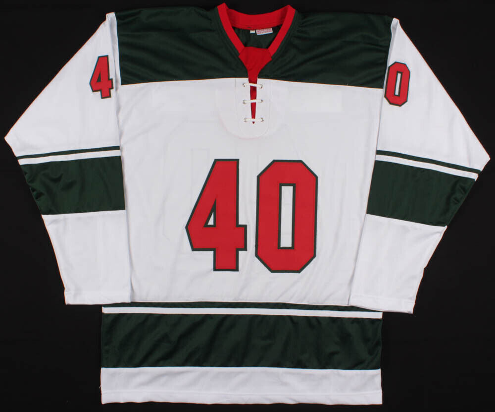 Devan Dubnyk Signed Minnesota Wild Jersey (TSE COA) 14th overall 2004 NHL Draft
