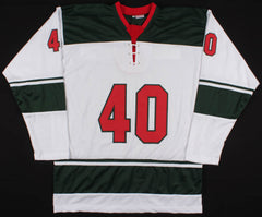 Devan Dubnyk Signed Minnesota Wild Jersey (TSE COA) 14th overall 2004 NHL Draft