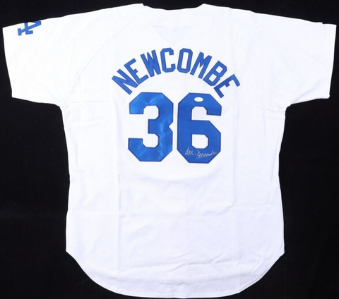 Don Newcombe Signed Los Angeles Dodgers Jersey (JSA COA)1956 National League MVP